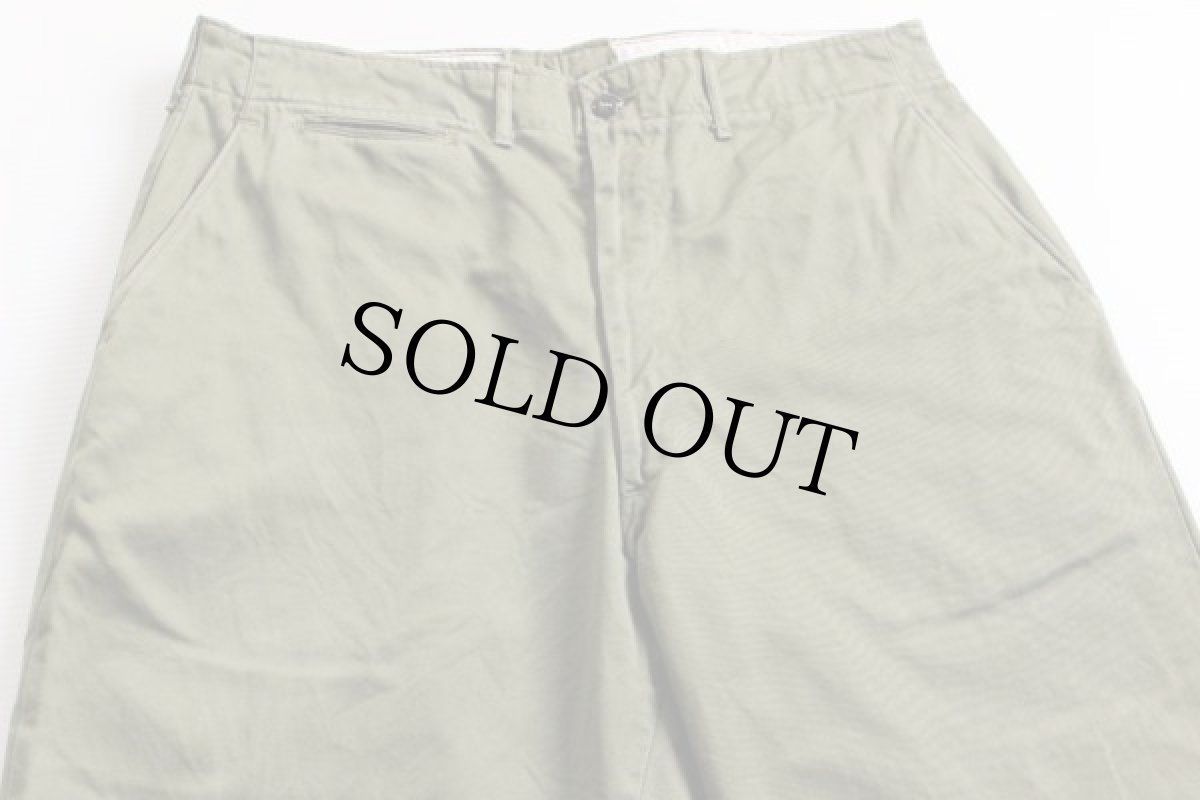 画像2: 50s BSA ボーイスカウト コットンツイル パンツ オリーブ w34 (2)