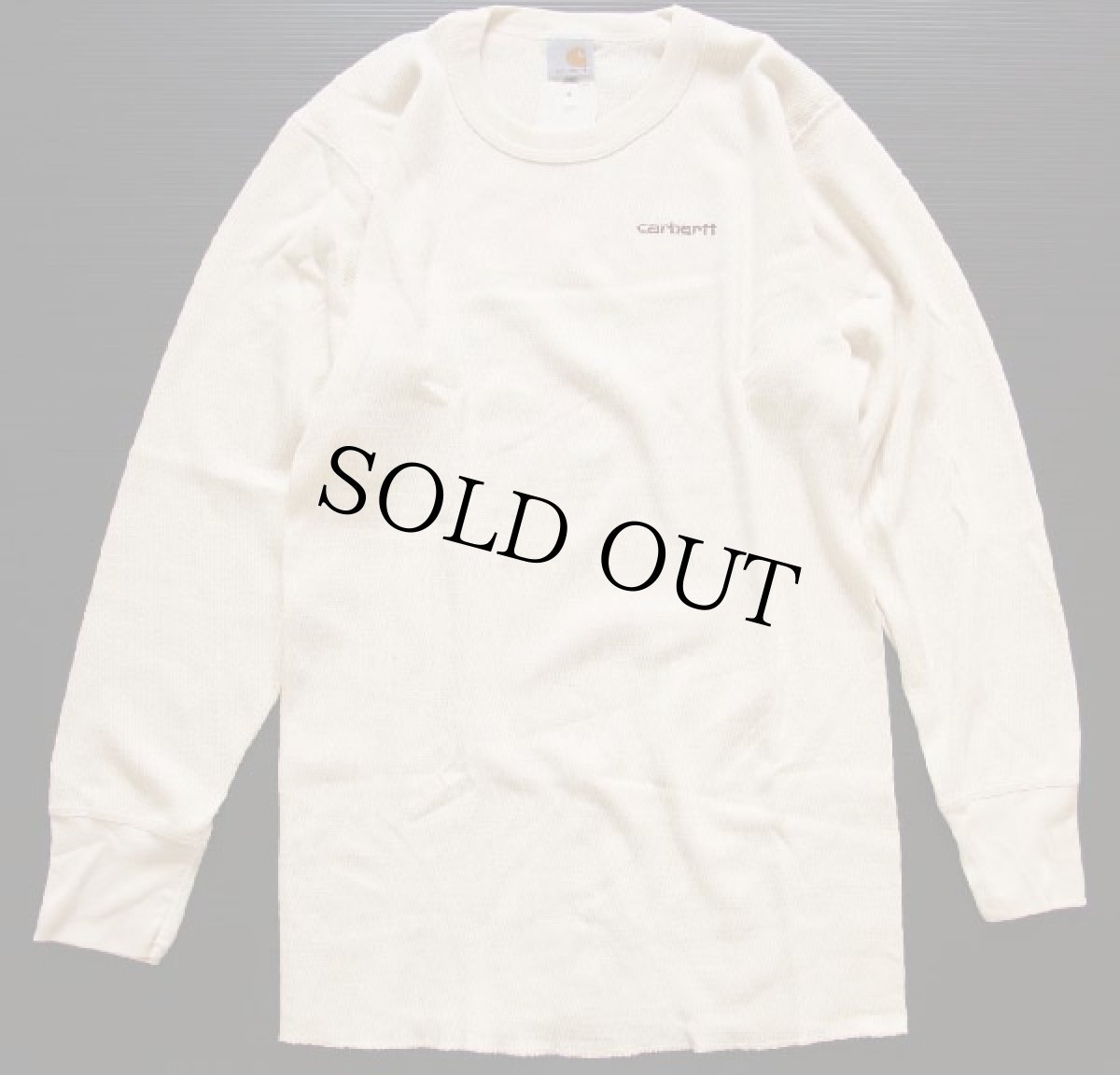 画像2: デッドストック★90s USA製 carharttカーハート コットン サーマルシャツ M (2)