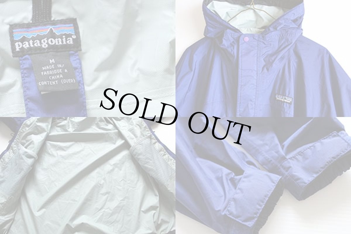 画像3: 00s patagoniaパタゴニア ナイロンパーカー 青紫 M (3)