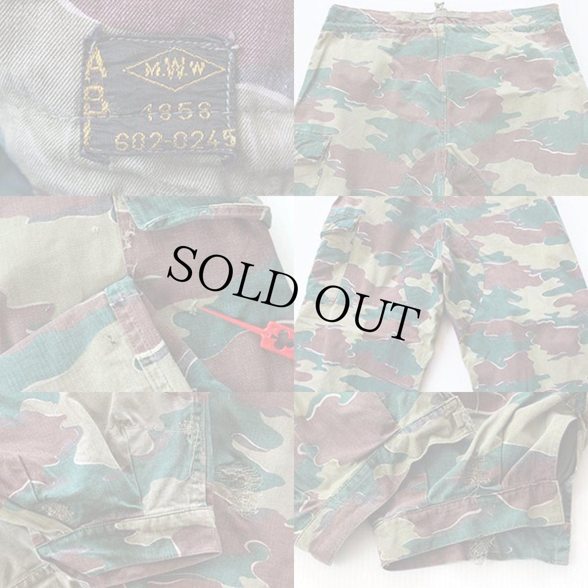 画像3: 50s ベルギー軍 ジグソーカモ トラウザーズ (3)