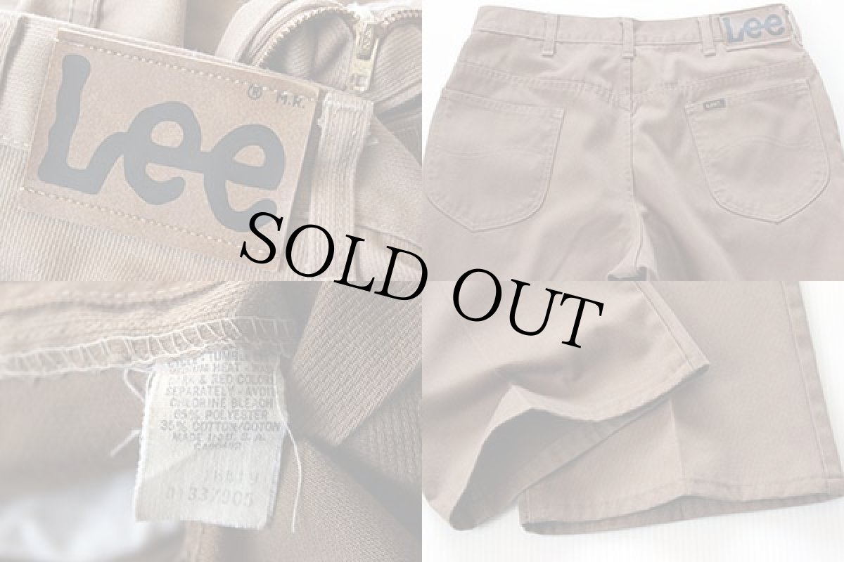 画像3: 70s USA製 Leeリー ピケパンツ 茶 w32 (3)