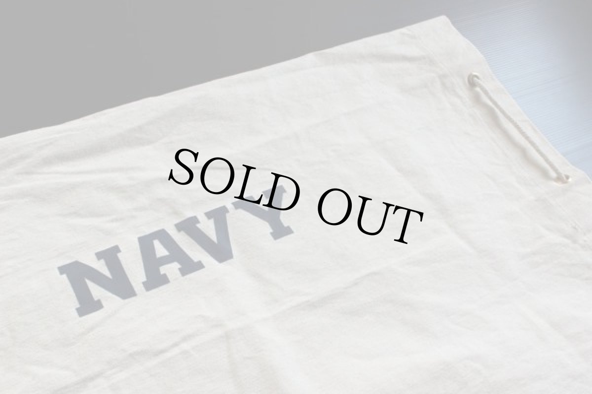 画像2: ビンテージ NAVY キャンバス ダッフルバッグ (2)