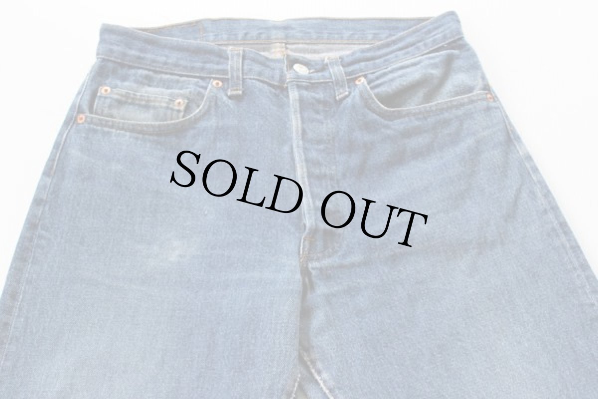 画像2: 80s USA製 Levi'sリーバイス 501 黒カン デニムパンツ w32 L32 (2)