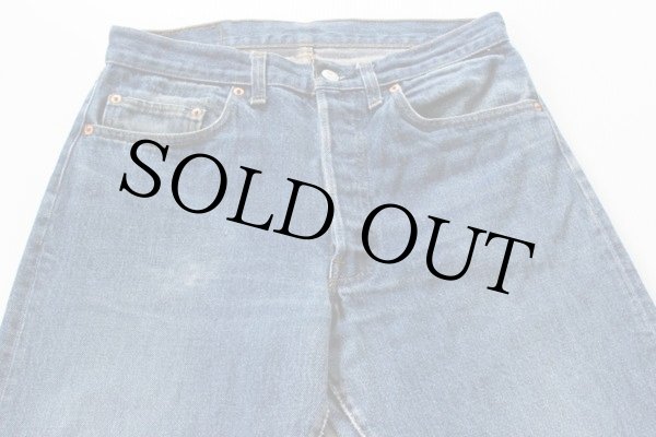 80s USA製 Levi'sリーバイス 501 黒カン デニムパンツ w32 L32
