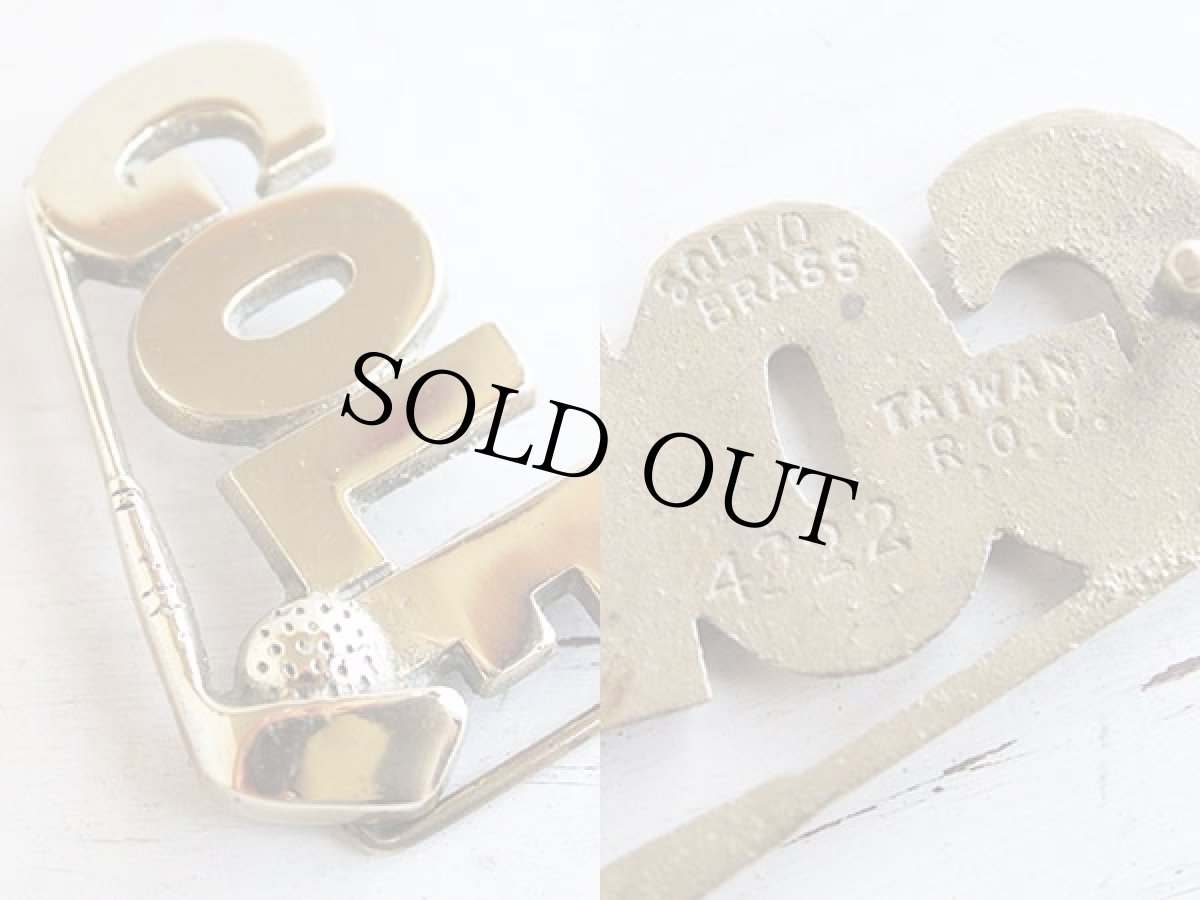 画像3: 70s GOLF ブラス バックル (3)