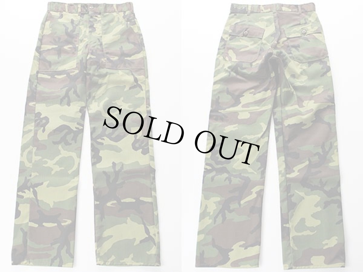 画像2: デッドストック★70s ウッドランドカモ ベイカーパンツ (2)