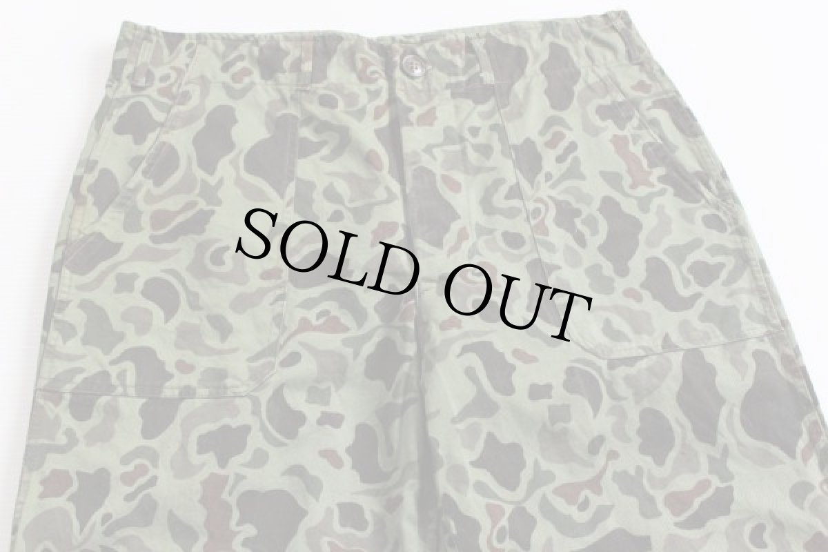 画像2: 60s 韓国軍 ダックハンターカモ ベイカーパンツ w34 (2)