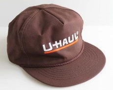 画像1: USA製 U-HAUL 耳当て付き キャップ 焦げ茶 XL (1)