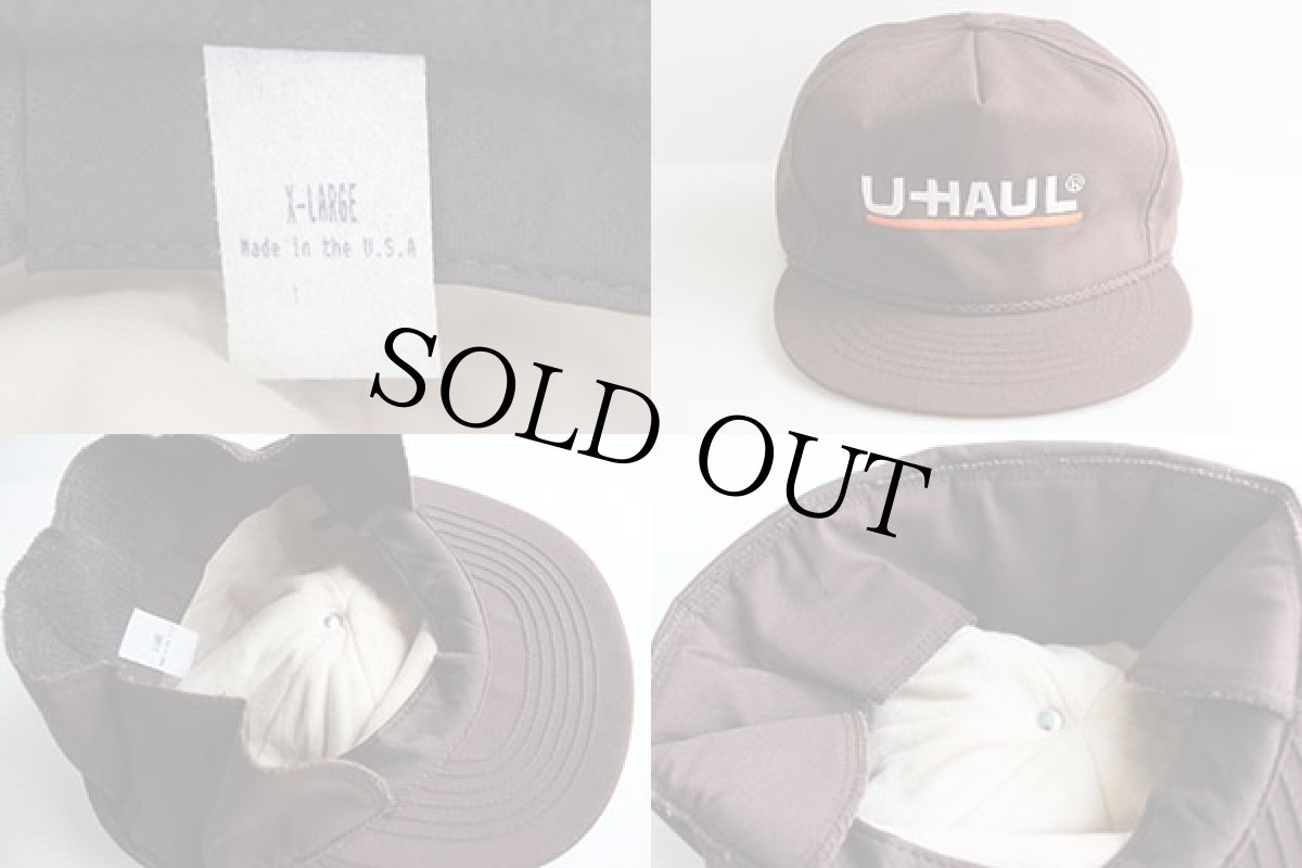 画像3: USA製 U-HAUL 耳当て付き キャップ 焦げ茶 XL (3)