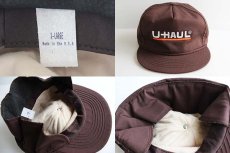 画像3: USA製 U-HAUL 耳当て付き キャップ 焦げ茶 XL (3)