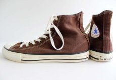 画像2: 90s USA製 CONVERSEコンバース ALL STARオールスター HI 茶 10 (2)