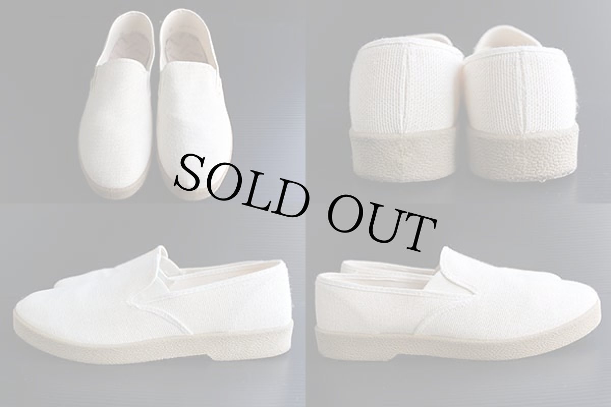 画像2: 80s USA製 KINSMAN キャンバス スリッポン 9 (2)