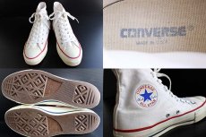 画像3: 90s USA製 CONVERSEコンバース ALL STARオールスター HI 白 7.5 (3)