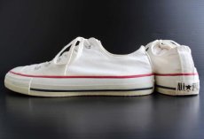 画像2: 90s USA製 CONVERSEコンバース ALL STARオールスター Low 白 8 (2)