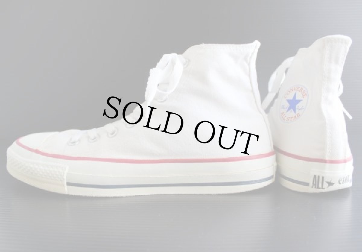 画像2: 90s USA製 CONVERSEコンバース ALL STARオールスター HI 白 7.5 (2)