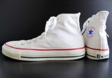 画像2: 90s USA製 CONVERSEコンバース ALL STARオールスター HI 白 7.5 (2)