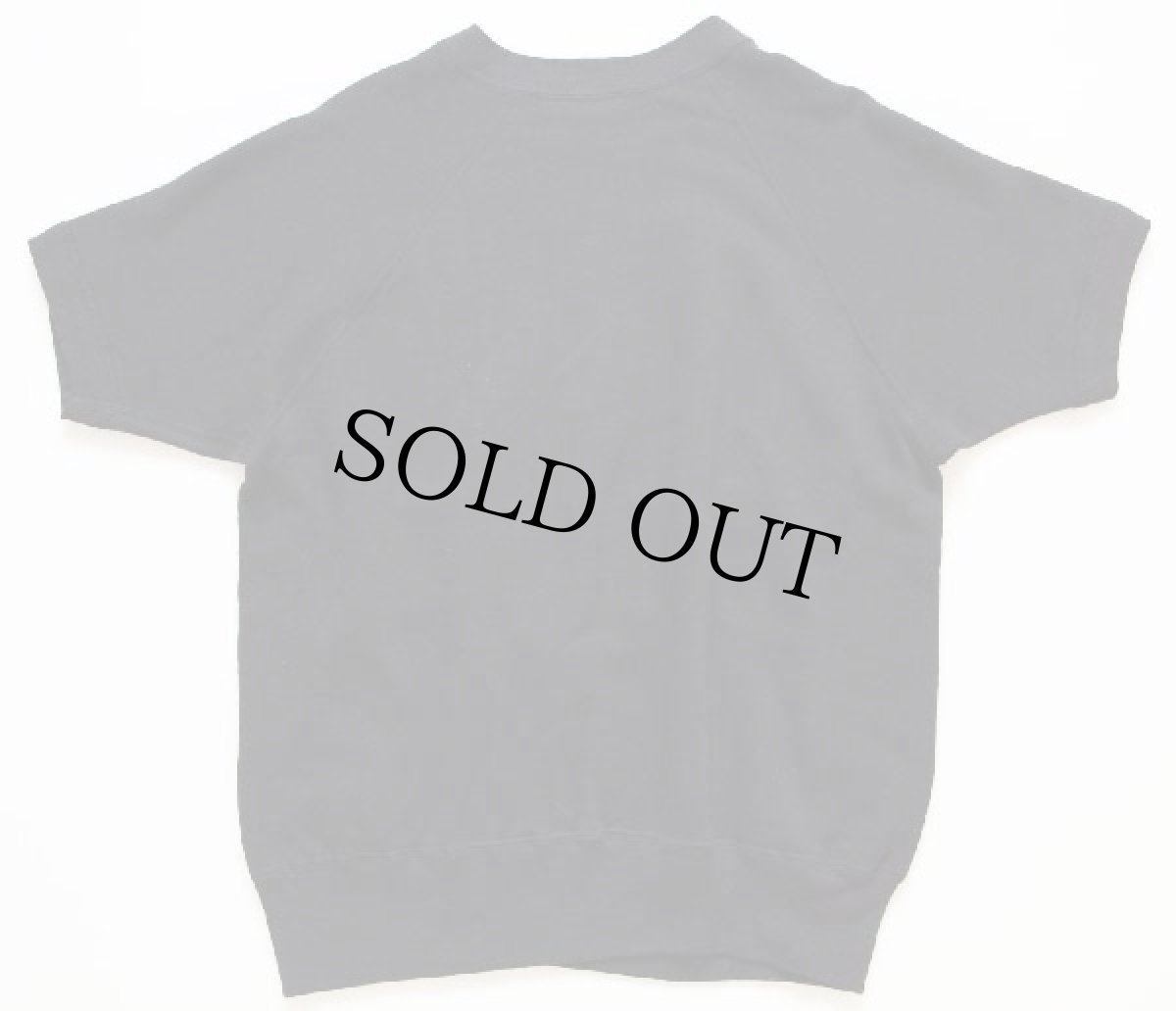 画像3: 60's UNKNOWN 無地 半袖スウェット 黒★ブランク (3)