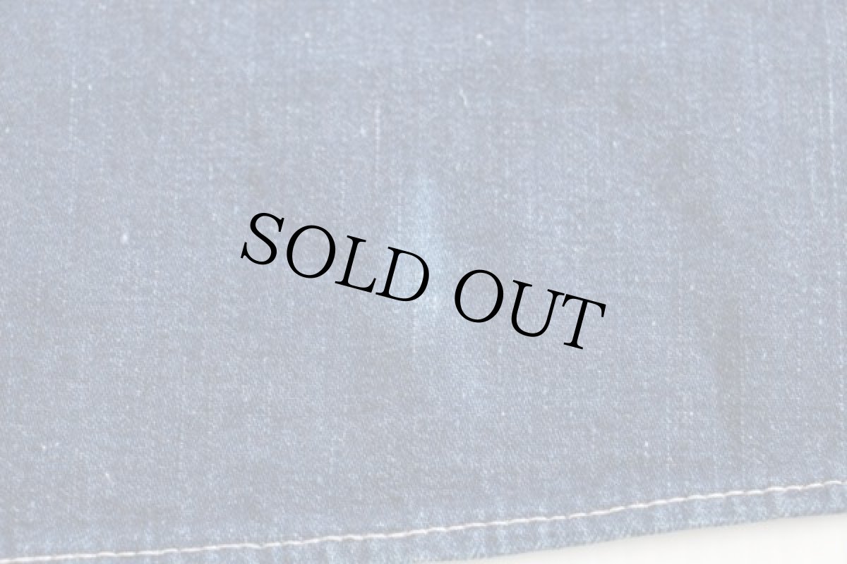 画像6: ビンテージ 耳付き インディゴ デニム ワークエプロン (6)