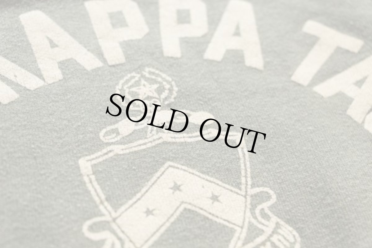 画像4: 60s フロッキープリント 半袖スウェット 緑 (4)