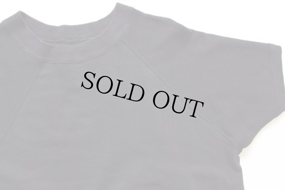 画像2: 60's UNKNOWN 無地 半袖スウェット 黒★ブランク (2)