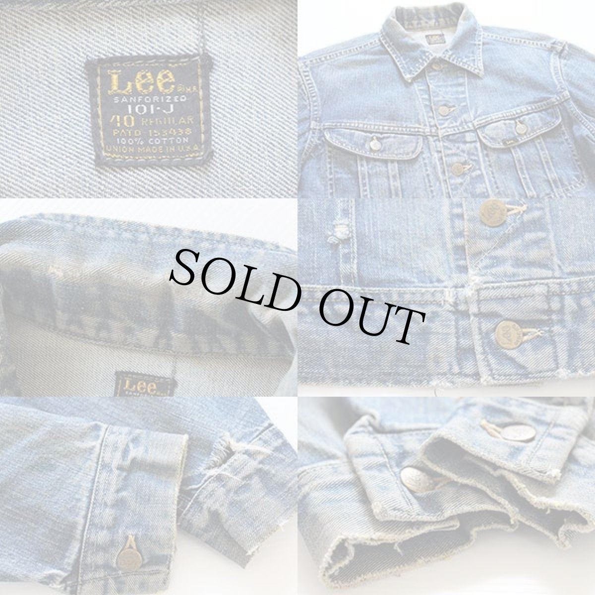 画像3: 60s USA製 Leeリー 101-J デニムジャケット 40R (3)