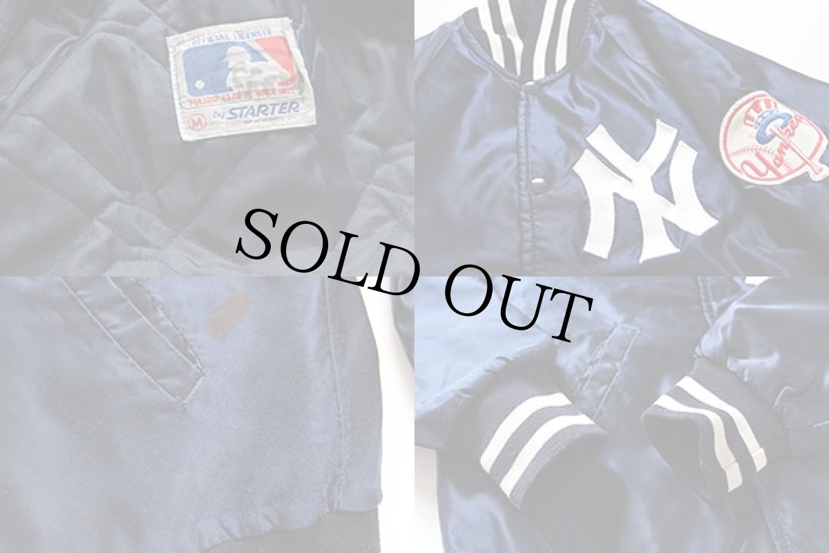 画像3: 90s STARTERスターター MLB New York Yankees ニューヨーク ヤンキース ナイロンスタジャン M (3)