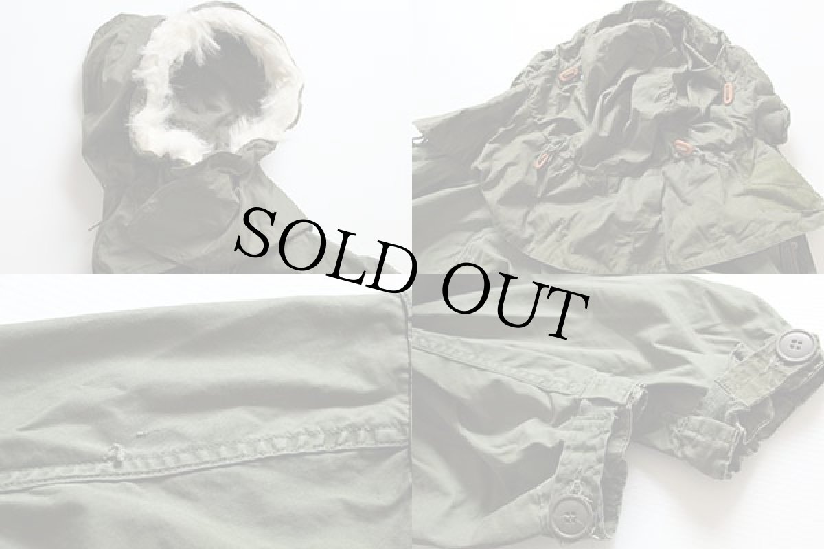 画像3: 80s 米軍 U.S.ARMY M-65 パーカー フード付き M★モッズコート (3)