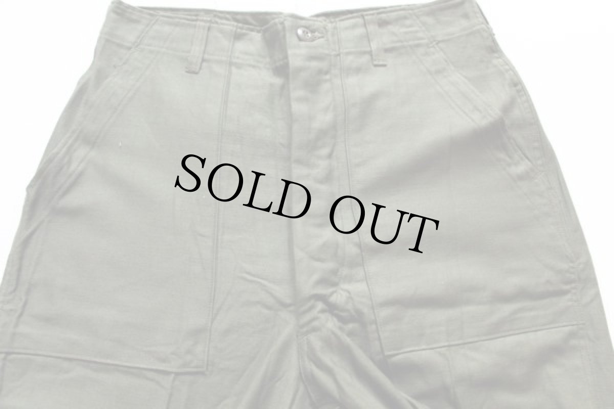 画像2: デッドストック★70s 米軍 ユーティリティ ベイカーパンツ w34 (2)