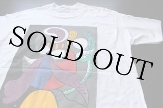 80s USA製 Picassoピカソ アート コットンTシャツ 白 XL - Sixpacjoe