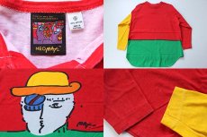 画像3: 80s PETER MAX NEOMAX ピーターマックス コットン 長袖Tシャツ S (3)