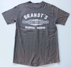 画像3: 80s USA製 Hanes HARLEY-DAVIDSON ハーレー ダビッドソン コットンTシャツ 炭黒 M (3)