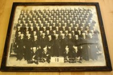画像1: 40s 米軍 U.S.NAVY 額縁付き 集合写真 (1)