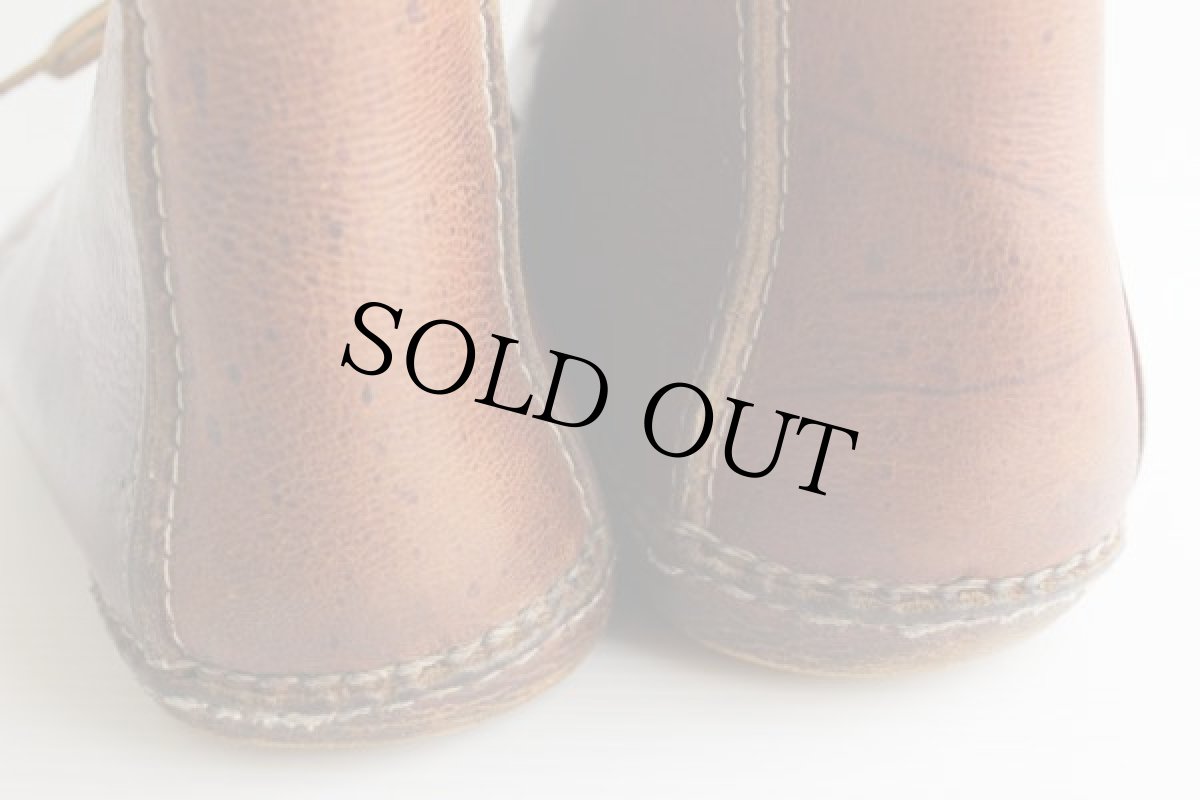 画像6: ビンテージ ハンドクラフト モカシン レザーシューズ (6)