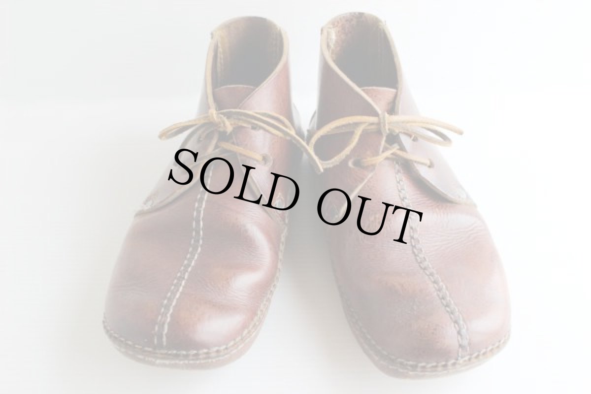 画像3: ビンテージ ハンドクラフト モカシン レザーシューズ (3)