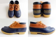 画像2: USA製 L.L.Bean 3ホール ビーンブーツ ガムシューズ 紺 (2)