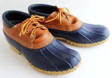 画像1: USA製 L.L.Bean 3ホール ビーンブーツ ガムシューズ 紺 (1)