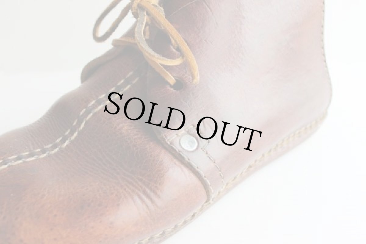 画像5: ビンテージ ハンドクラフト モカシン レザーシューズ (5)