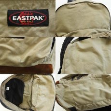 画像3: 90s USA製 EASTPAKイーストパック ボトムレザー リュックサック カーキ (3)