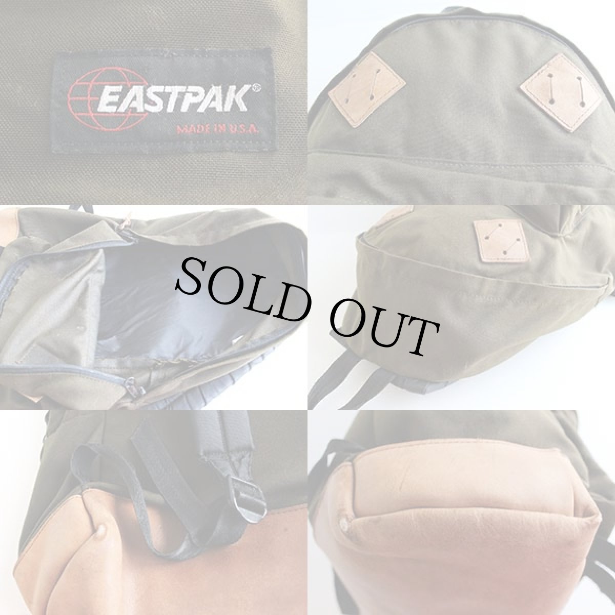 画像3: 80s USA製 EASTPAKイーストパック ボトムレザー リュックサック (3)