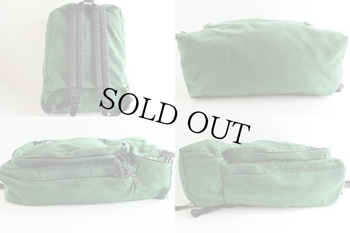 画像2: 80s USA製 JANSPORTジャンスポーツ 2気筒 リュックサック 緑 (2)