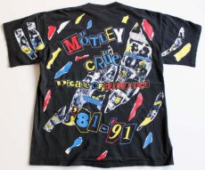 画像2: 90s USA製 MotleyCrue モトリークルー コットン バンドTシャツ 黒 L (2)