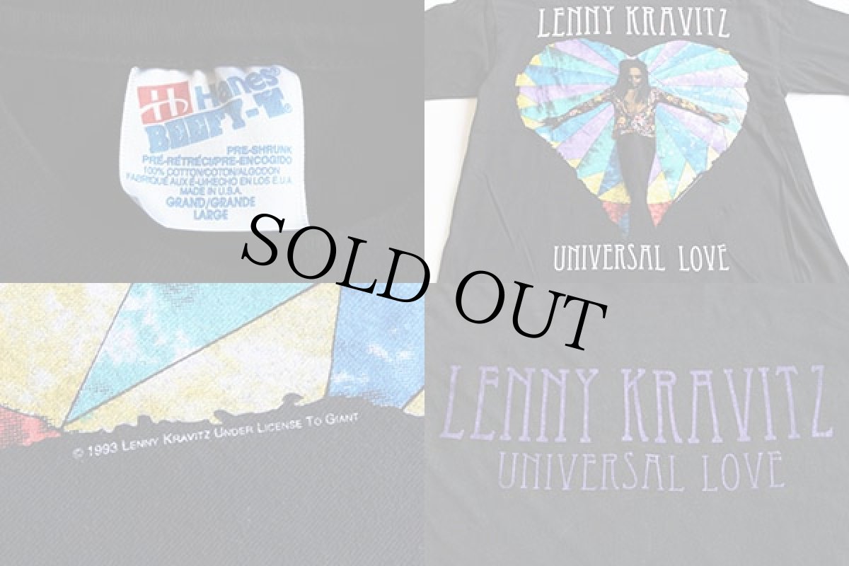 画像3: 90s USA製 Hanes LENNY KRAVITZレニー クラヴィッツ Tシャツ L (3)