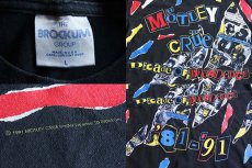 画像3: 90s USA製 MotleyCrue モトリークルー コットン バンドTシャツ 黒 L (3)