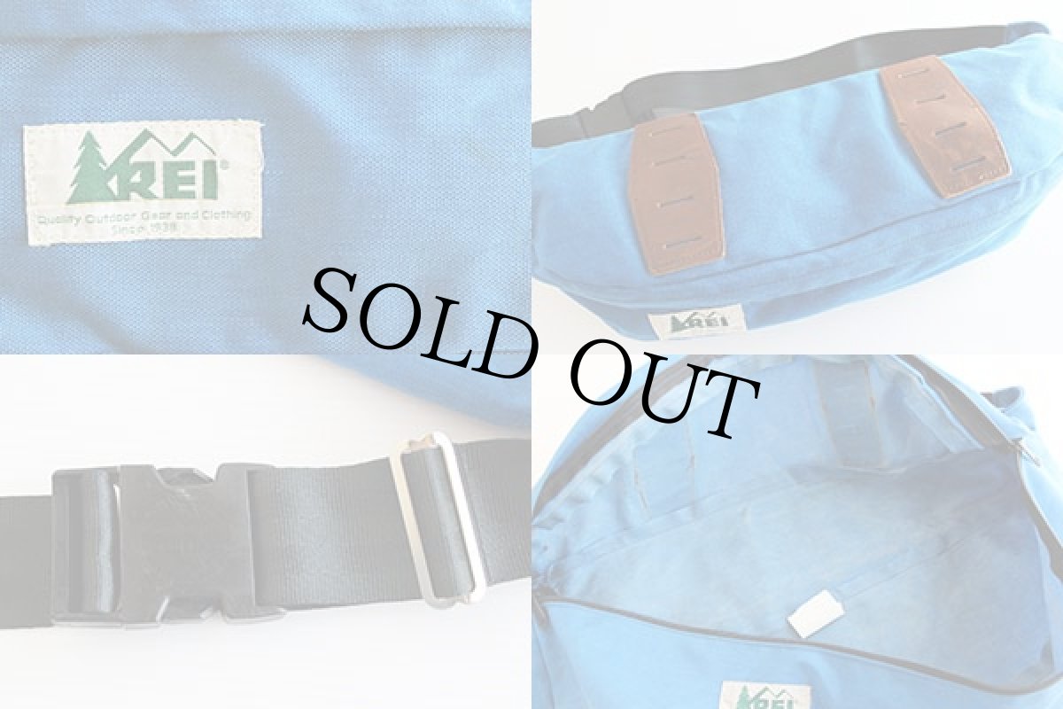 画像3: 80s REI ナイロン ウエストバッグ 青 (3)