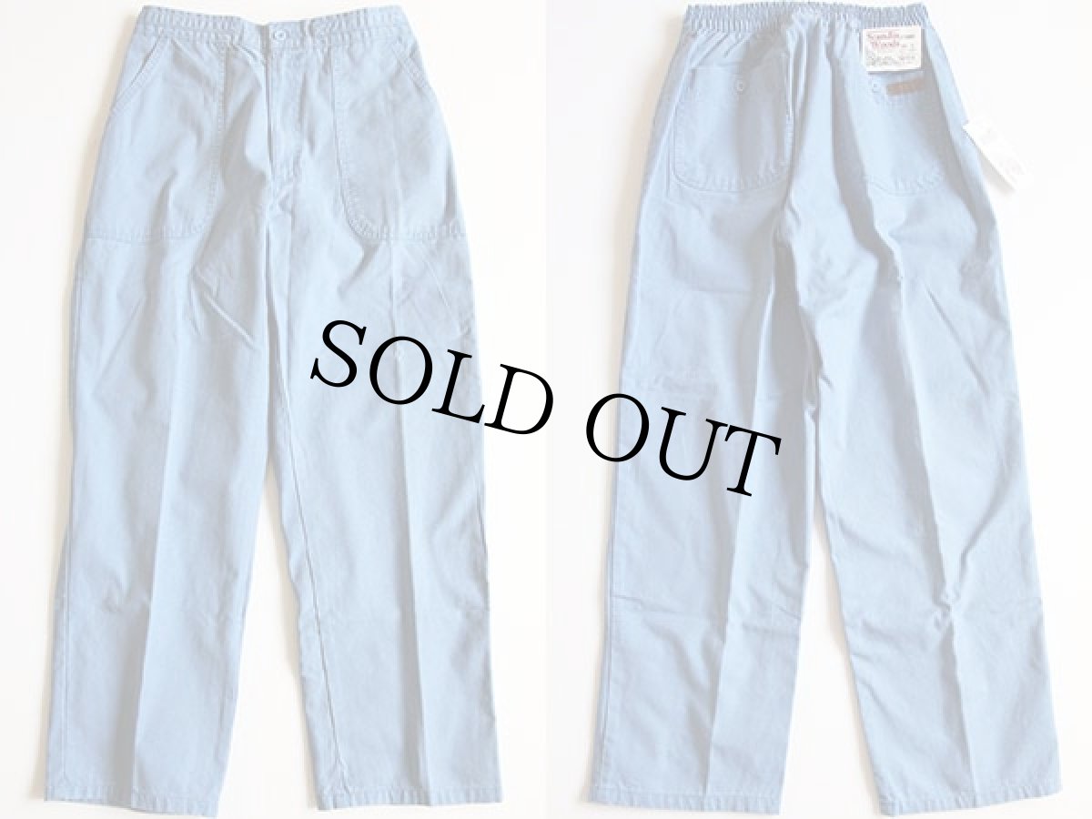 画像2: 未使用★Scandia Woodsコットン ベイカーパンツ 水色 w33 (2)