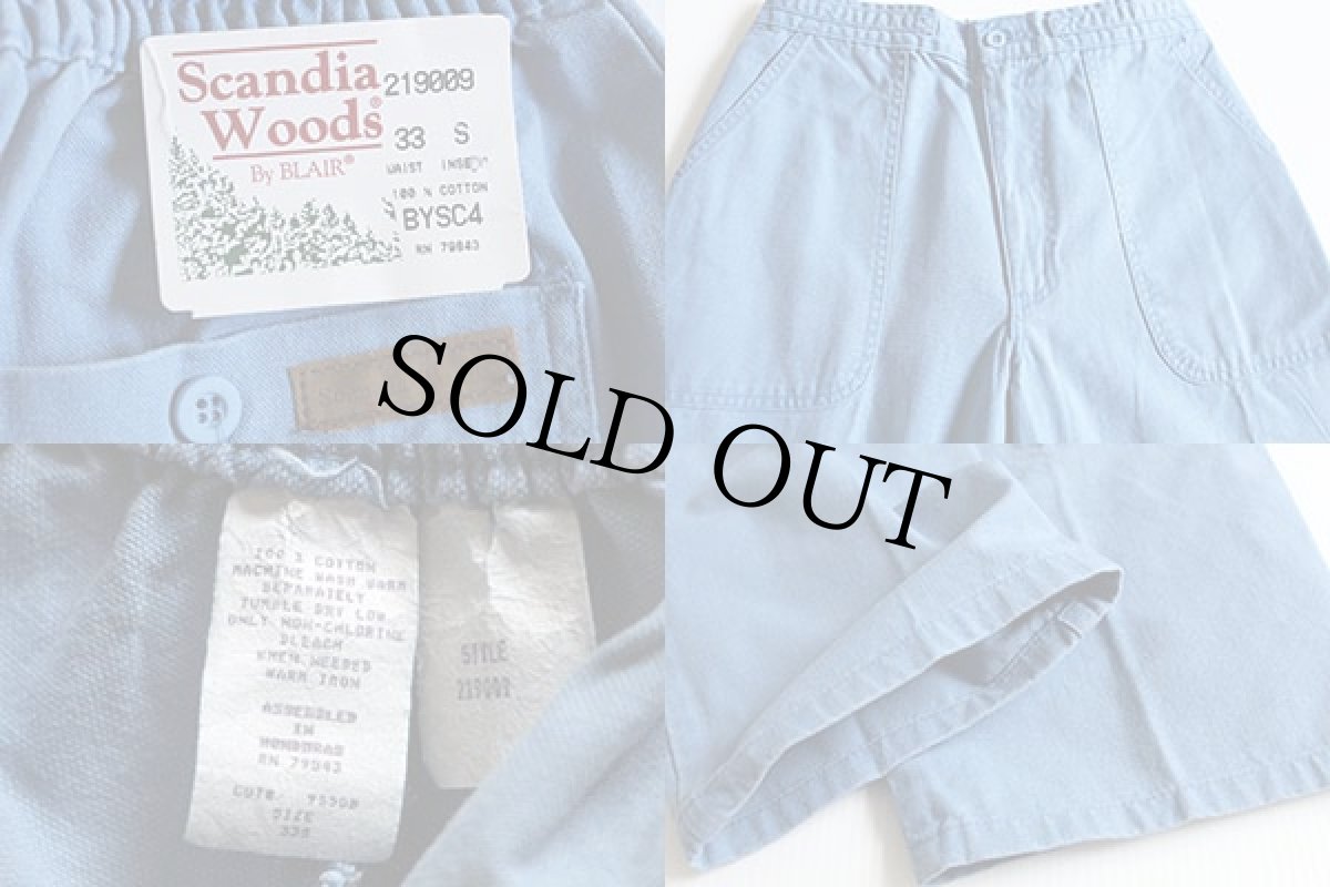 画像3: 未使用★Scandia Woodsコットン ベイカーパンツ 水色 w33 (3)