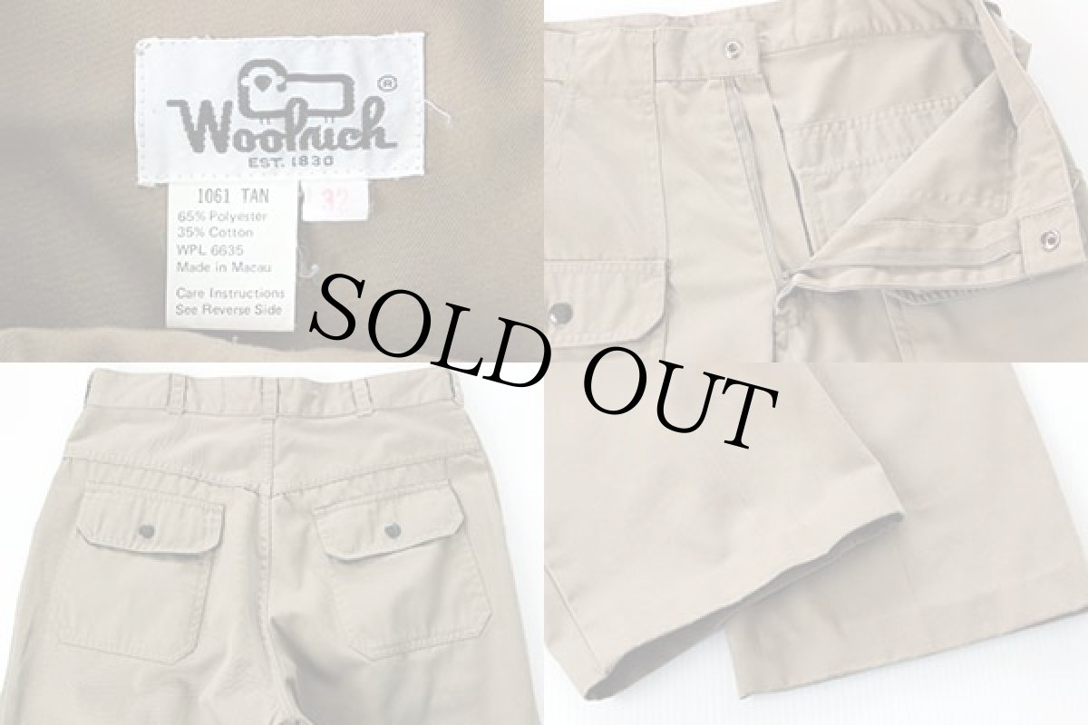 画像3: 80s Woolrichウールリッチ ブッシュパンツ タン 32 (3)