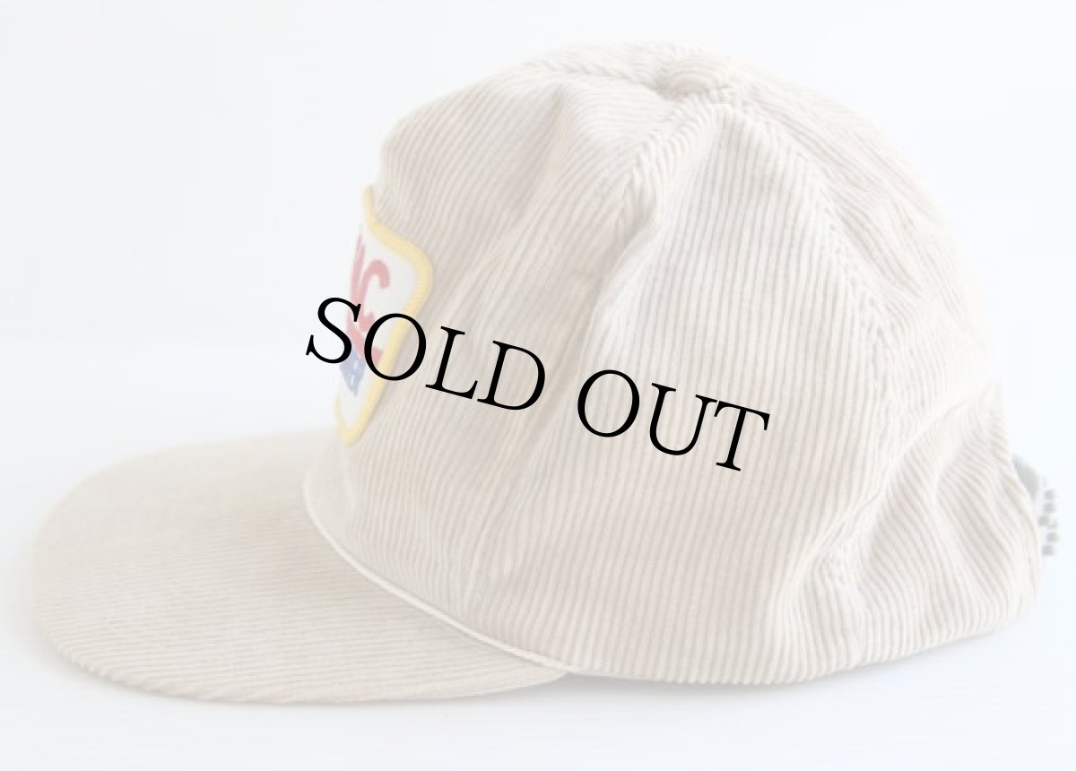 画像2: 80s GMC パッチ付き コーデュロイキャップ 薄茶 (2)