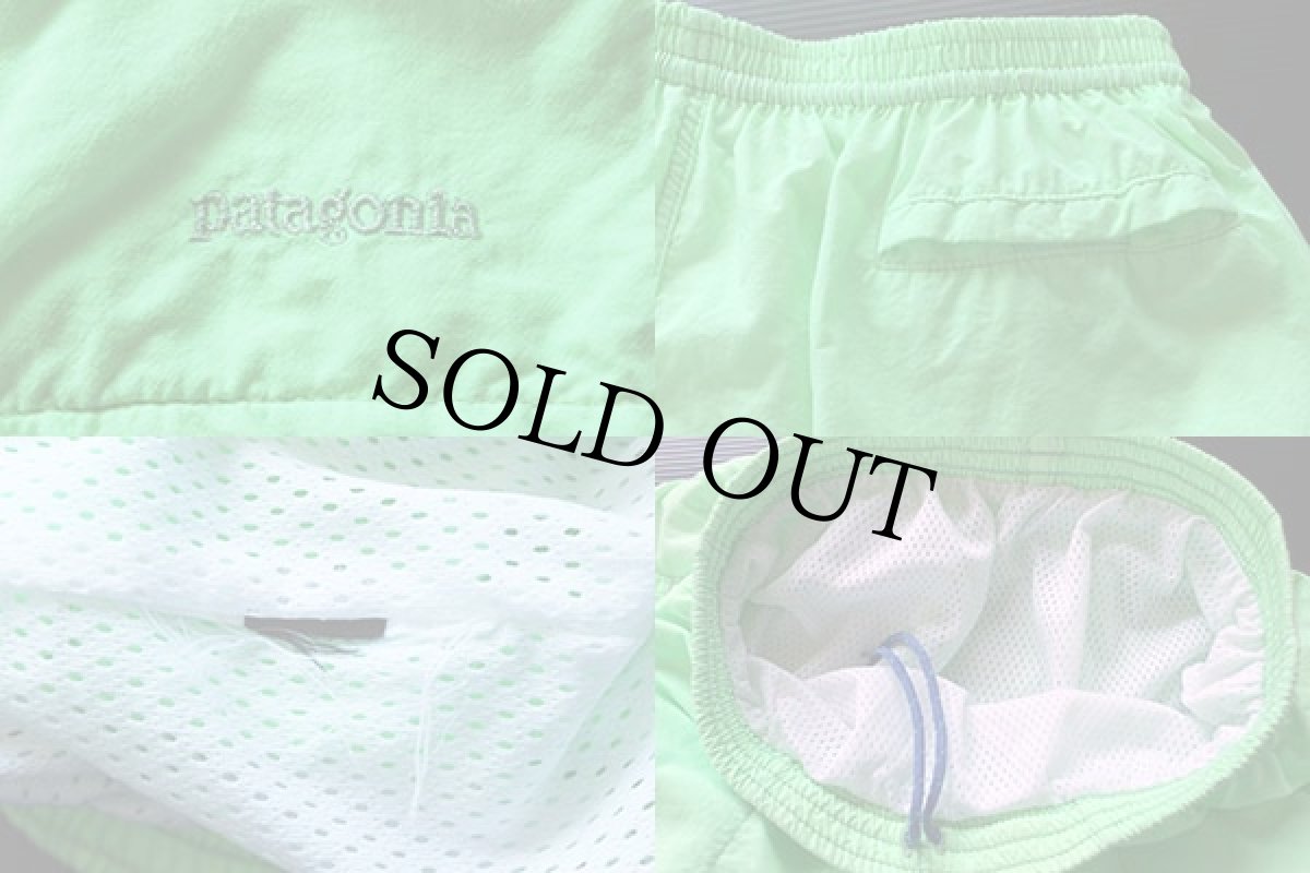 画像3: patagoniaパタゴニア ナイロン ショートパンツ 蛍光 黄緑★ショーツ (3)