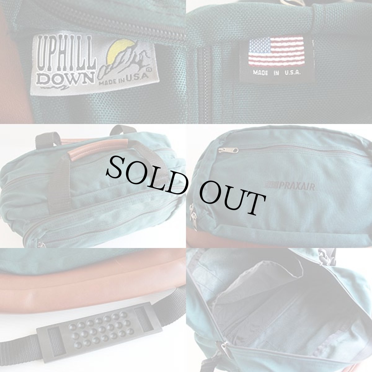 画像2: USA製 UPHILL DOWN 2WAY ナイロン×レザー ショルダーバッグ (2)